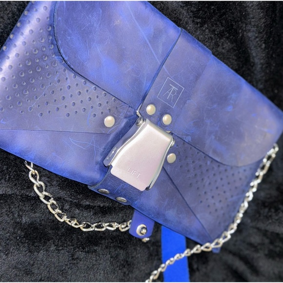 Tartar, Berlin vintage handbag. Royal Blu* - Picture 15 of 15
